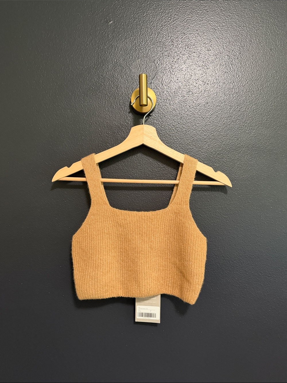 NWT Everlane The Cozy-Stretch Wool Yak Knit Crop Tank Top S